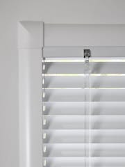 White Gloss Made To Measure Perfect Fit 25mm Aluminium Venetian Blinds - Image 4 of 4