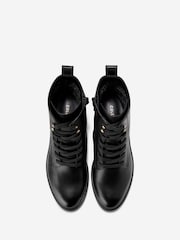 Cole Haan Cherise Lace-Up Lug Black Boots - Image 5 of 6