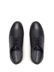 Start Rite Brogue Leather Smart School Black Shoes Multi Fit - Image 3 of 5