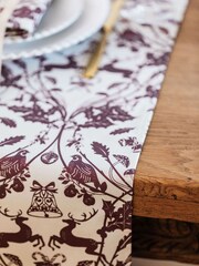 Avalon Home Burgundy Stag & Wreath Table Runner - Image 6 of 6