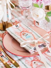 Avalon Home Set of 2 Pink Candied Nutcracker Napkins - Image 2 of 6