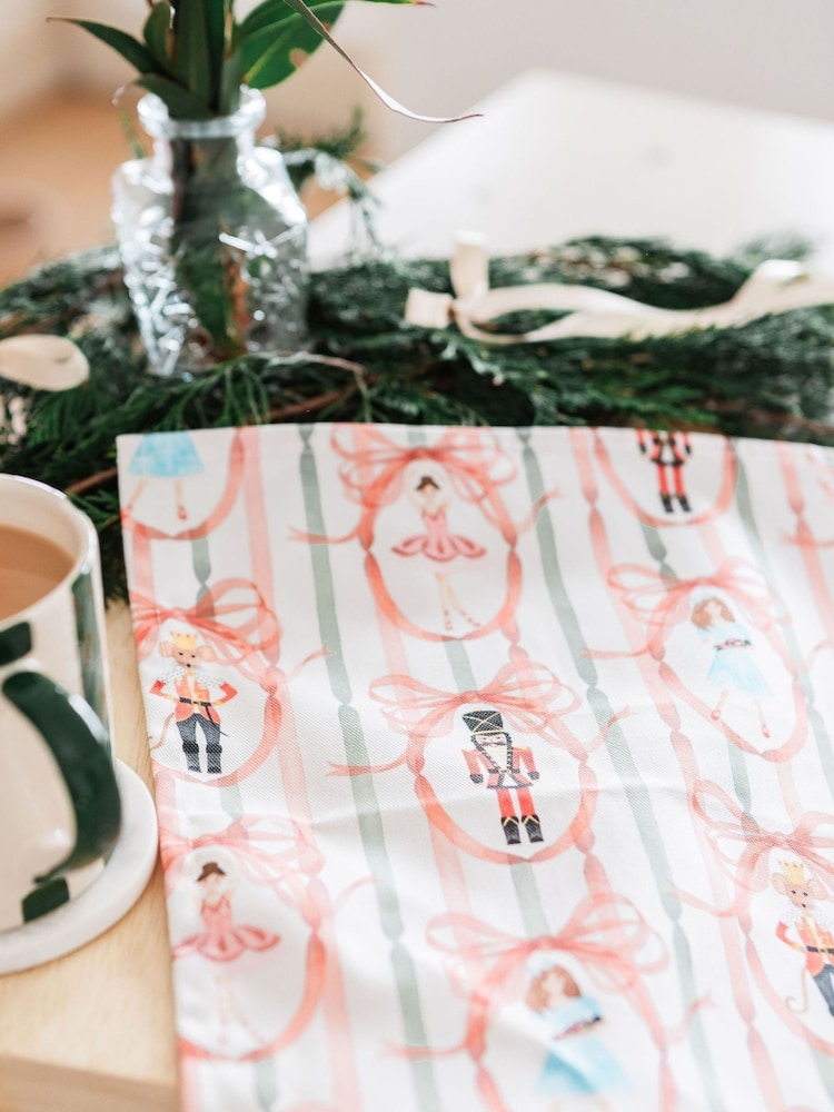 Avalon Home Set of 2 Pink Candied Nutcracker Napkins - Image 6 of 6 Avalon Home Set of 2 Pink Candied Nutcracker Napkins - Image 6 of 6
