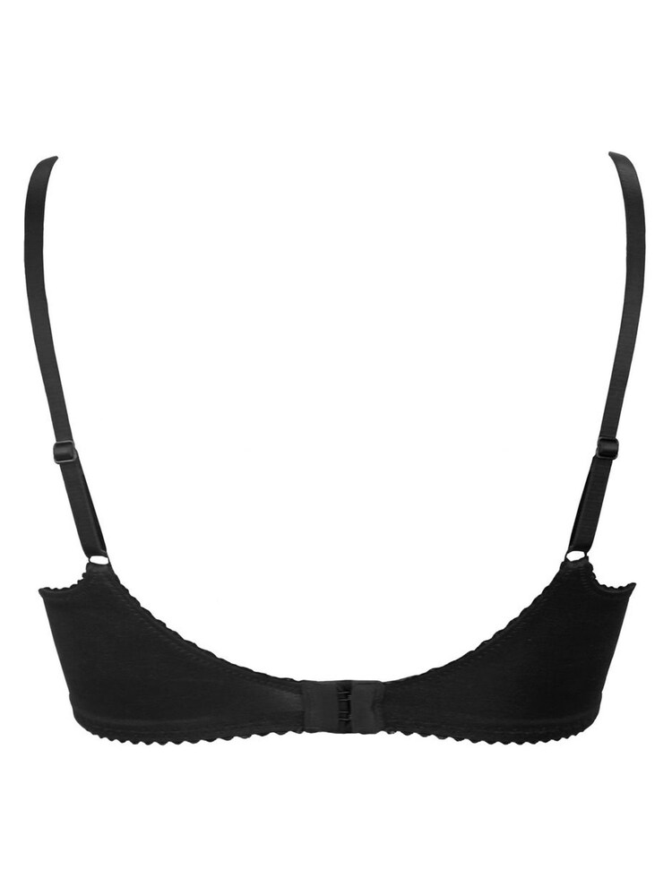 Pour Moi Black Rosalind Full Cup Underwired Bra - Image 4 of 4