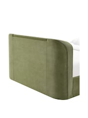 Koble Green Corduroy Side Lift Ottoman TV Bed - Image 7 of 7
