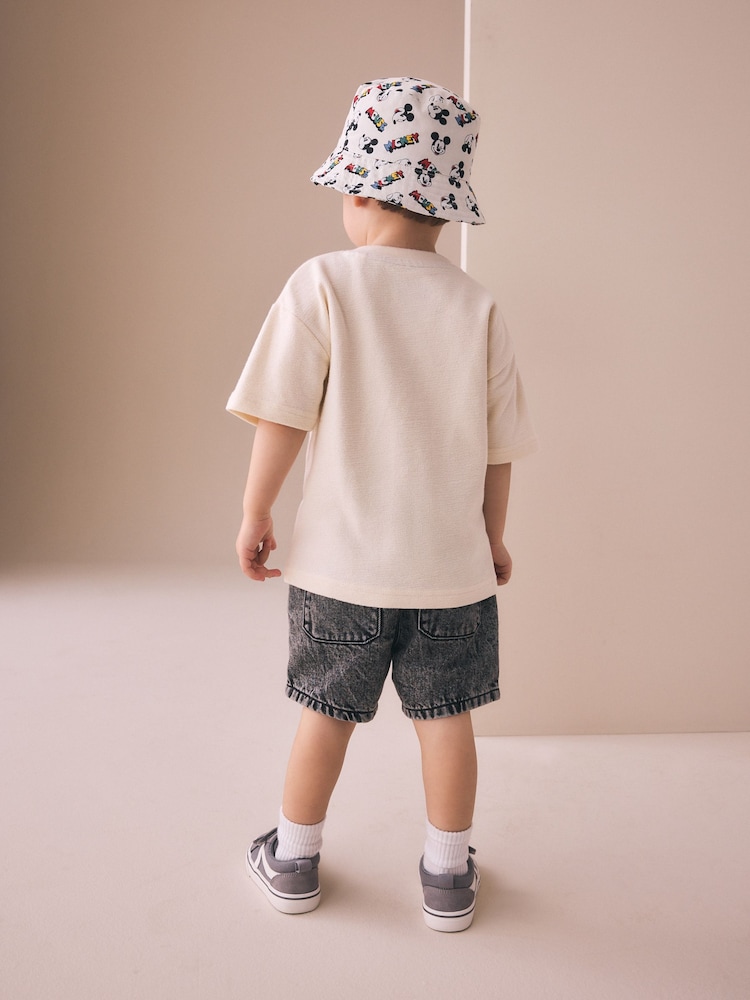 Oatmeal Mickey Mouse Short Sleeve T-Shirt (3mths-8yrs) - Image 3 of 3