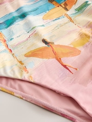 Surfer Scenic Print Scoop Neck Swimsuit - Image 4 of 4