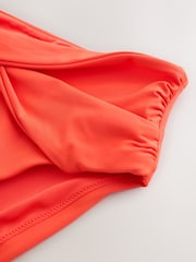 Red High Waist High Leg Bikini Bottoms - Image 2 of 4