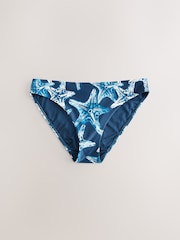 Navy Starfish Hardware High Leg Bikini Bottoms - Image 1 of 3