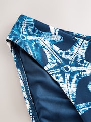 Navy Starfish Hardware High Leg Bikini Bottoms - Image 2 of 3