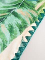 Red Tropical High Leg Midi Bikini Bottoms - Image 7 of 7