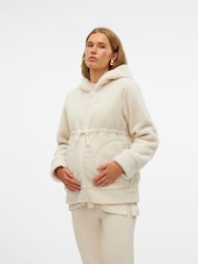 Mamalicious Cream 3 in 1 Teddy Jacket - Image 1 of 5