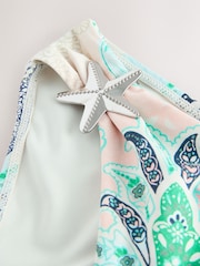 Pastel Pink/Blue Octopus High Leg Bikini Bottoms - Image 7 of 7