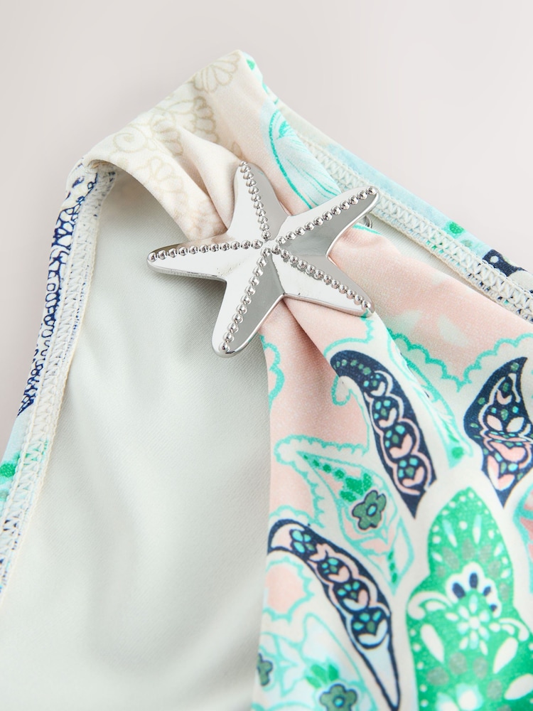 Pastel Pink/Blue Octopus High Leg Bikini Bottoms - Image 7 of 7