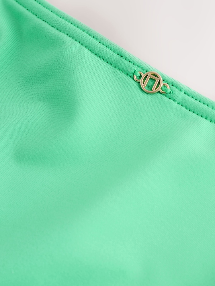 Green High Leg Bikini Bottoms - Image 2 of 3