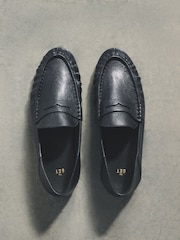 The Set Black Leather Premium Suede Loafers - Image 1 of 2