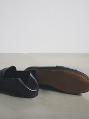 The Set Black Leather Premium Suede Loafers - Image 2 of 2