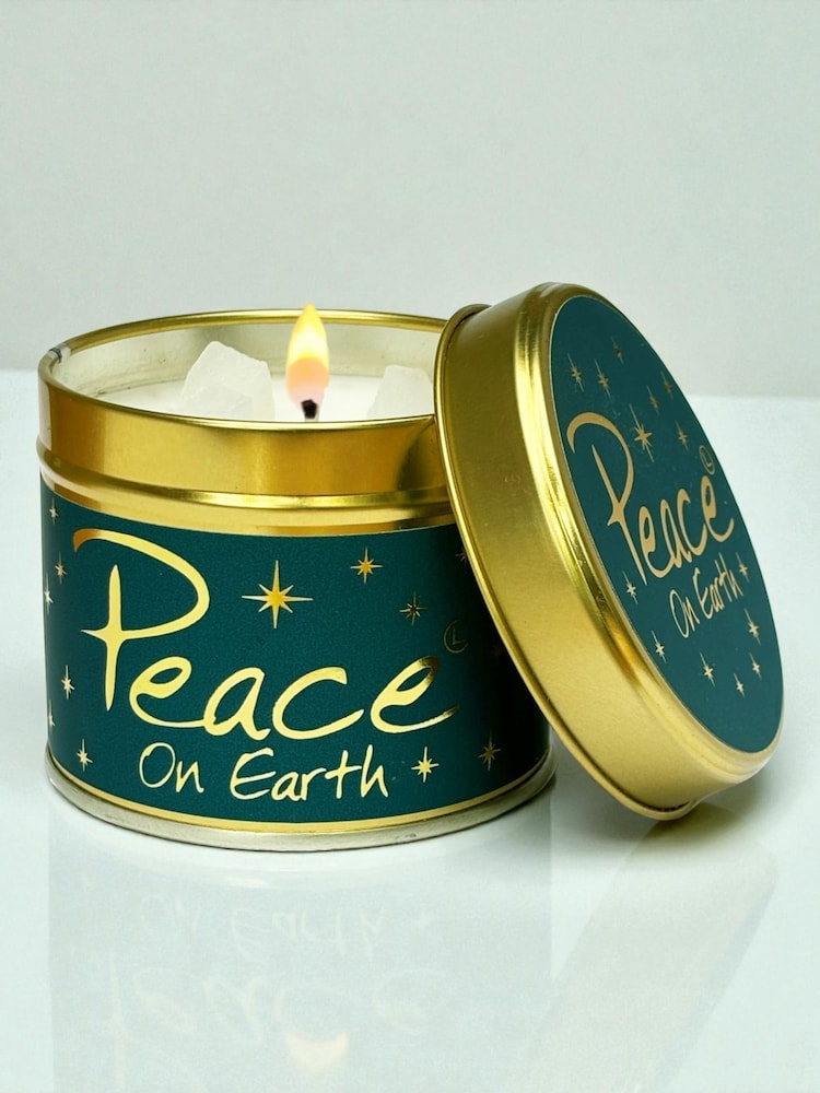 Lily-Flame Peace Scented Candle Tin - Image 1 of 3 Lily-Flame Peace Scented Candle Tin - Image 1 of 3