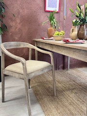 Kirei Home Natural Mango Wood Dining Table & Chairs - Image 4 of 5