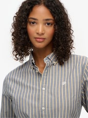 Superdry Yellow Slim Oxford Button Down Long Sleeve Shirt - Image 4 of 7