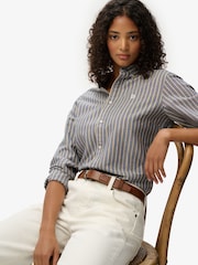 Superdry Yellow Slim Oxford Button Down Long Sleeve Shirt - Image 5 of 7