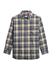 Superdry Blue Check Flannel Boyfriend Shirt - Image 7 of 7