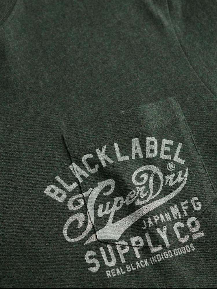 Superdry Green Industrial Relaxed T-Shirt - Image 7 of 7