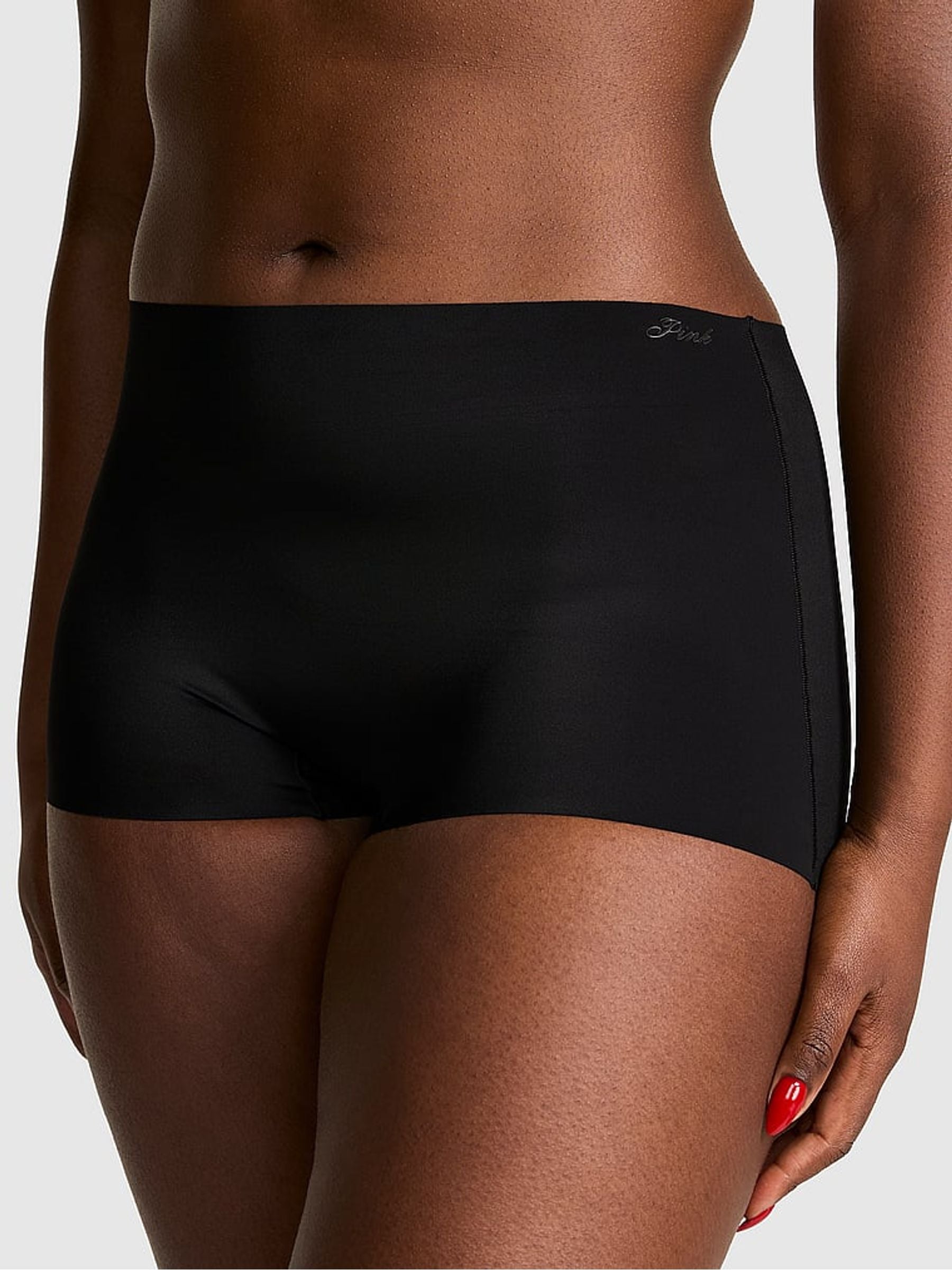 Victoria's Secret PINK Black Short No Show Knickers