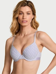 Victoria's Secret Icy Lavender Purple Full Cup Push Up Cotton Logo Bra - Image 1 of 2