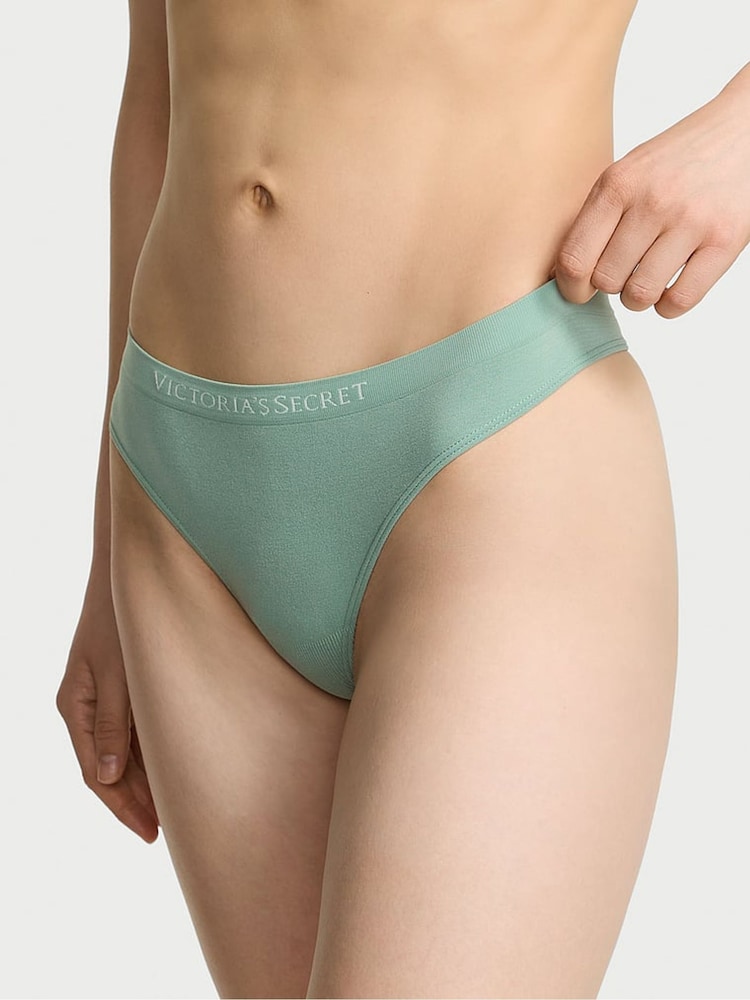 Victoria's Secret Seasalt Green Thong Knickers - Image 1 of 2 Victoria's Secret Seasalt Green Thong Knickers - Image 1 of 2