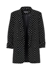 PIECES Black 3/4 Length Sleeve Blazer - Image 3 of 4