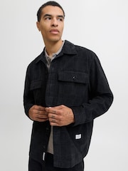 JACK & JONES Grey Corduroy Long Sleeve Shirt - Image 2 of 5