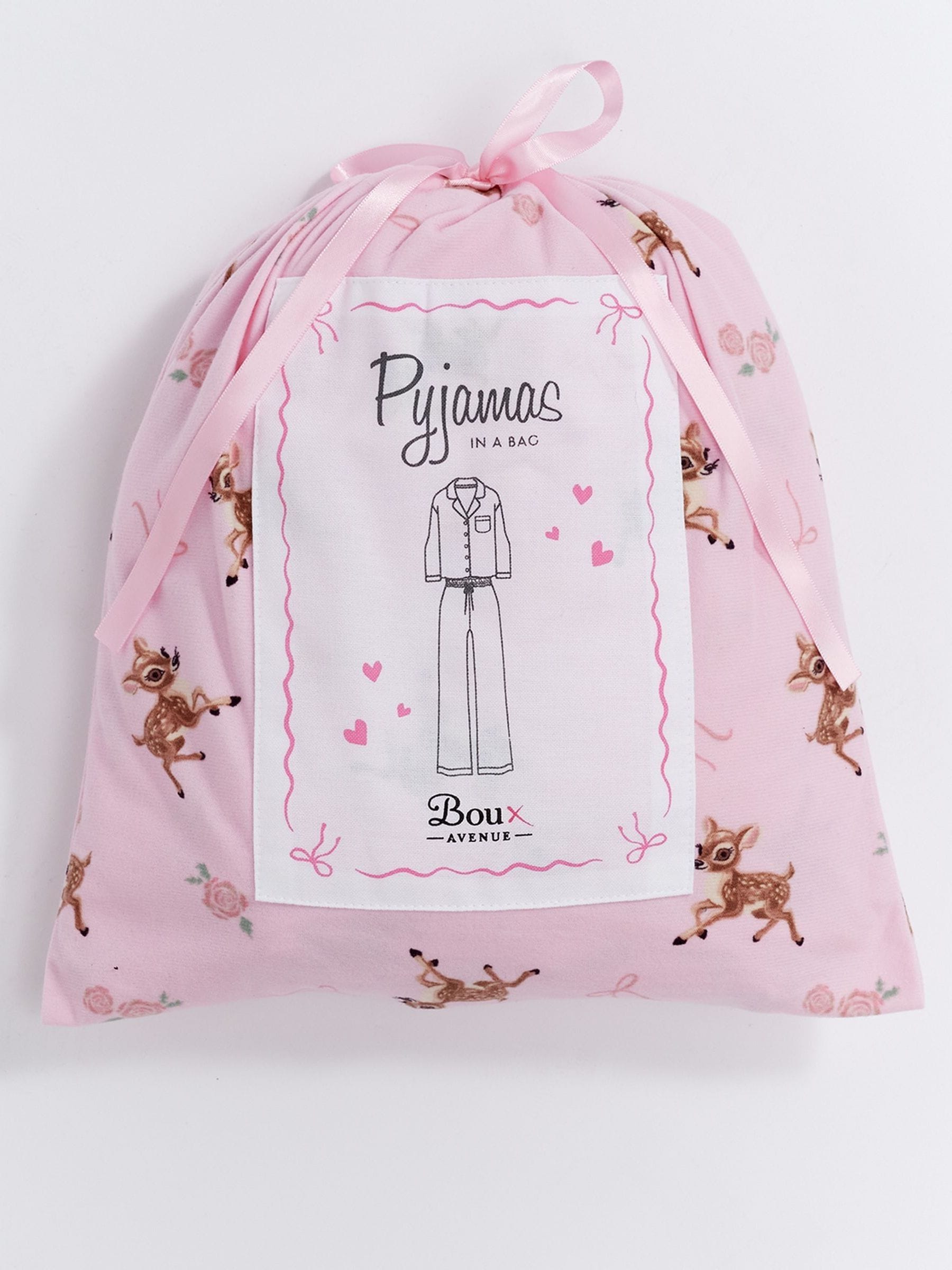 Buy Boux Avenue Pink Deer Print Trouser Pyjamas In a Bag from Next USA