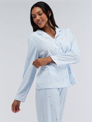 Boux Avenue Stripe Xmas Pyjamas in a Bag - Image 5 of 8