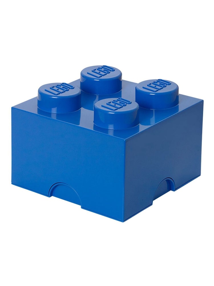 LEGO Bright Blue Storage 4 Brick - Image 1 of 3 LEGO Bright Blue Storage 4 Brick - Image 1 of 3