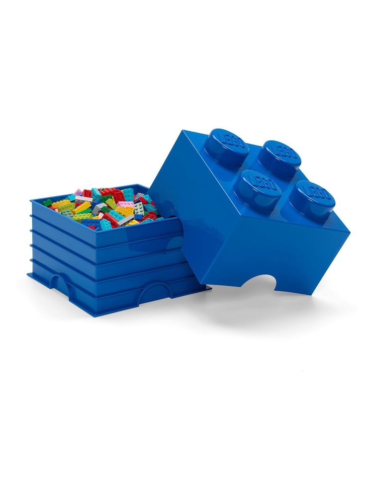 LEGO Bright Blue Storage 4 Brick - Image 2 of 3 LEGO Bright Blue Storage 4 Brick - Image 2 of 3