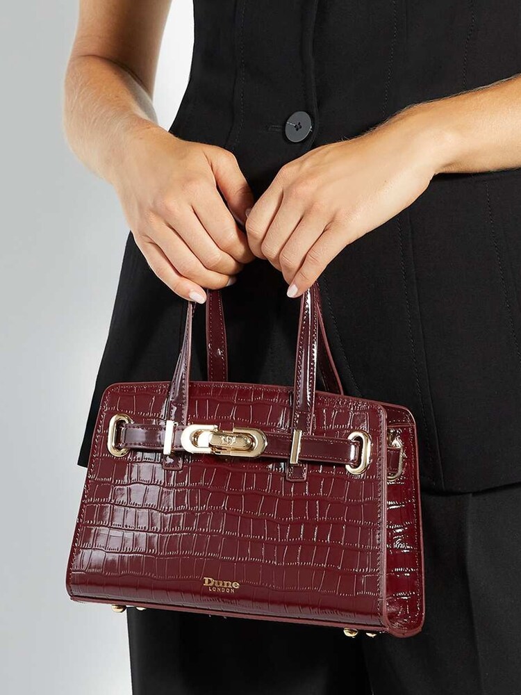 Dune London Red Dinkydefine Mini Belted Tote - Image 5 of 5 Dune London Red Dinkydefine Mini Belted Tote - Image 5 of 5