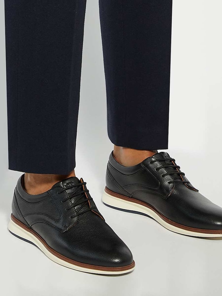 Dune London Black Brydon Hybrid Sole Gibson Shoes - Image 1 of 6 Dune London Black Brydon Hybrid Sole Gibson Shoes - Image 1 of 6