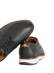 Dune London Black Brydon Hybrid Sole Gibson Shoes - Image 6 of 6