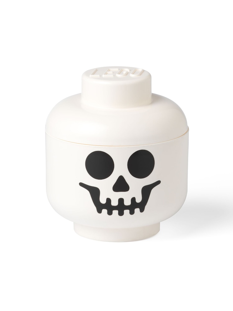 Lego White Skeleton Head Storage - Image 2 of 3