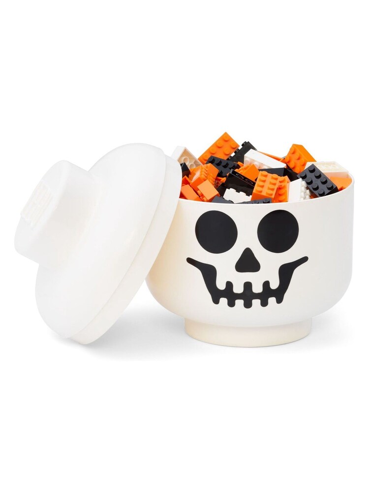 Lego White Skeleton Head Storage - Image 3 of 3