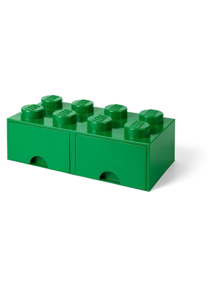 Lego Dark Green Drawer 8 Brick - Image 2 of 3