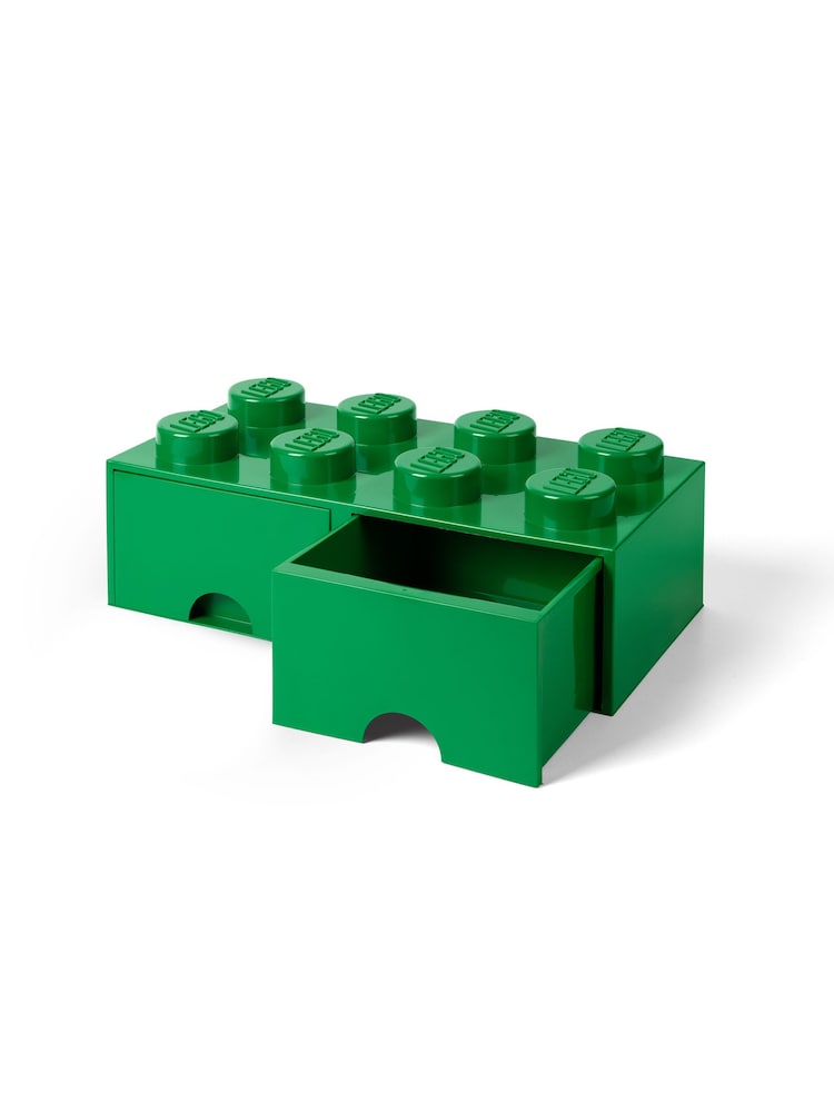 Lego Dark Green Drawer 8 Brick - Image 3 of 3