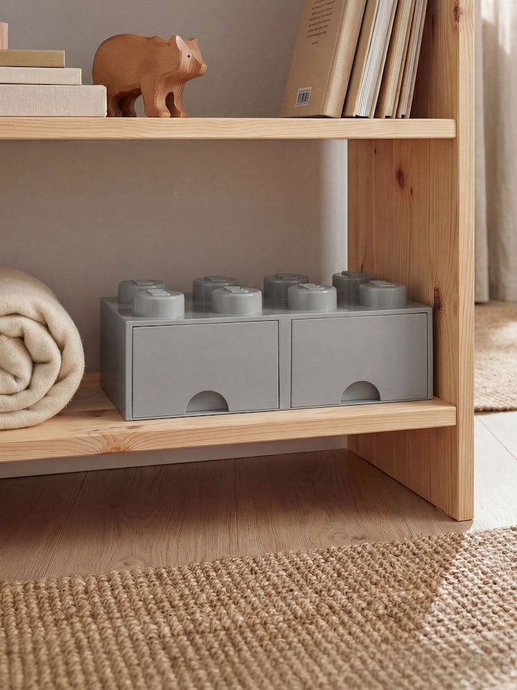 LEGO Stone Grey Drawer 8 Brick Storage - Image 4 of 4