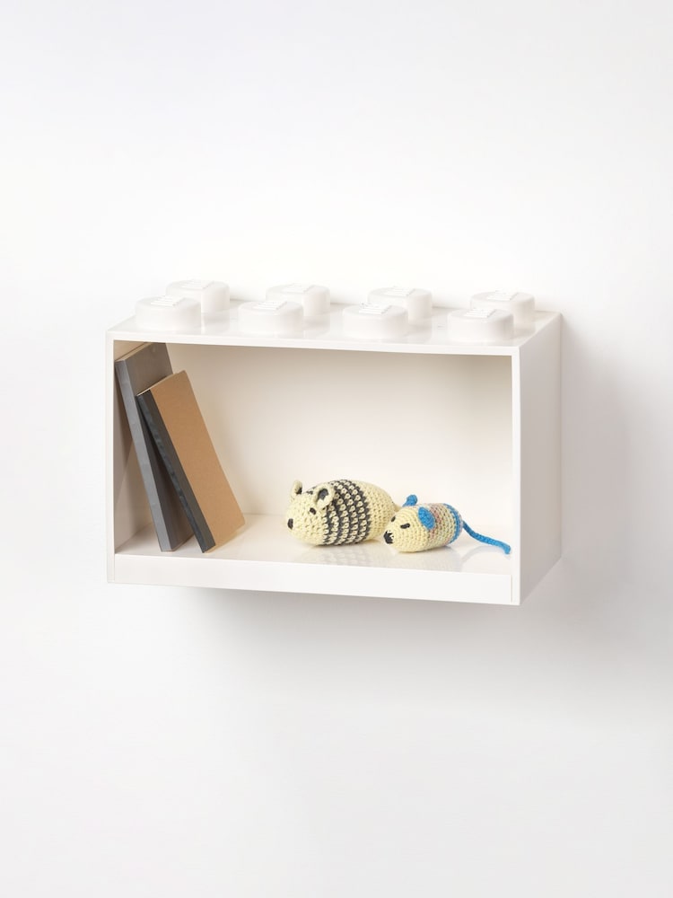 Lego White Shelf 8 Brick - Image 2 of 2