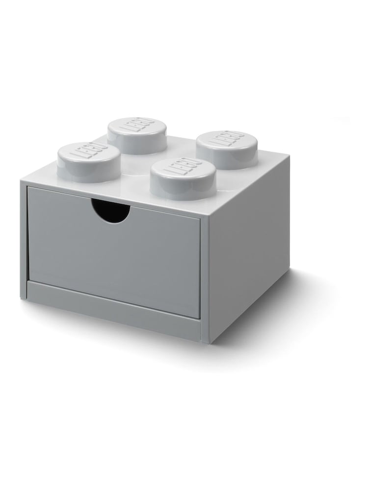 Lego Stone Grey Desk Drawer 4 Brick - Image 1 of 3