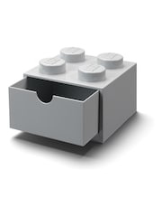 Lego Stone Grey Desk Drawer 4 Brick - Image 2 of 3