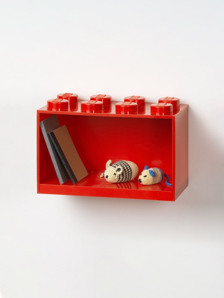 Lego Bright Red Shelf 8 Brick - Image 2 of 2