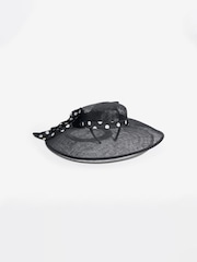 Lipsy Black Polka Dot Oversized Bow Fascinator Hat - Image 2 of 3