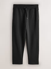 Black Straight Fit Heavyweight Joggers with Zip Pockets - Image 5 of 8