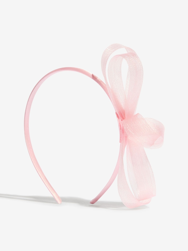 Friends Like These Pink Mesh Loop Fascinator Headband - Image 5 of 5